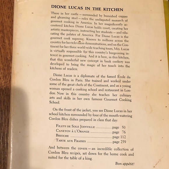 Vintage 1964 The Gourmet Cooking School Cookbook Dione Lucas Hardcover - Picture 4 of 11